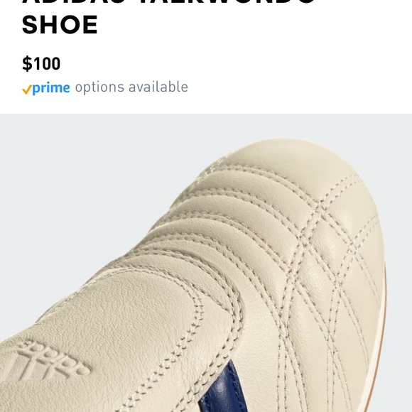 Adidas women's Cream and Navy Athletic Shoe taekwondo - Picture 8 of 12